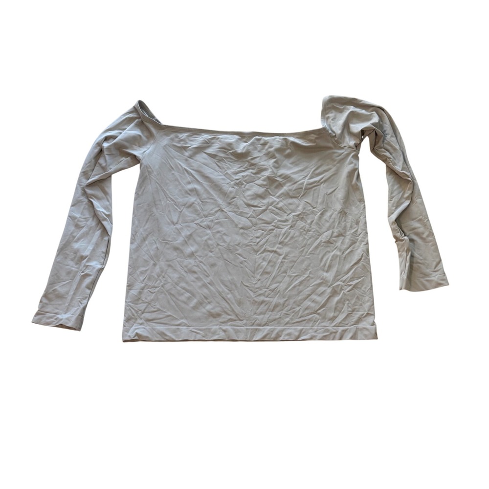 SKIMS Soft Smoothing Seamless Off The Shoulder Top Stone LS-LST-7051W 4X